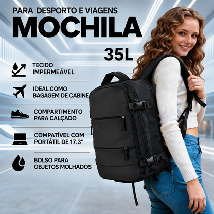 Mochila para Portátil 17.3" | 50 x 30 x 18 cm | 0.9 kg