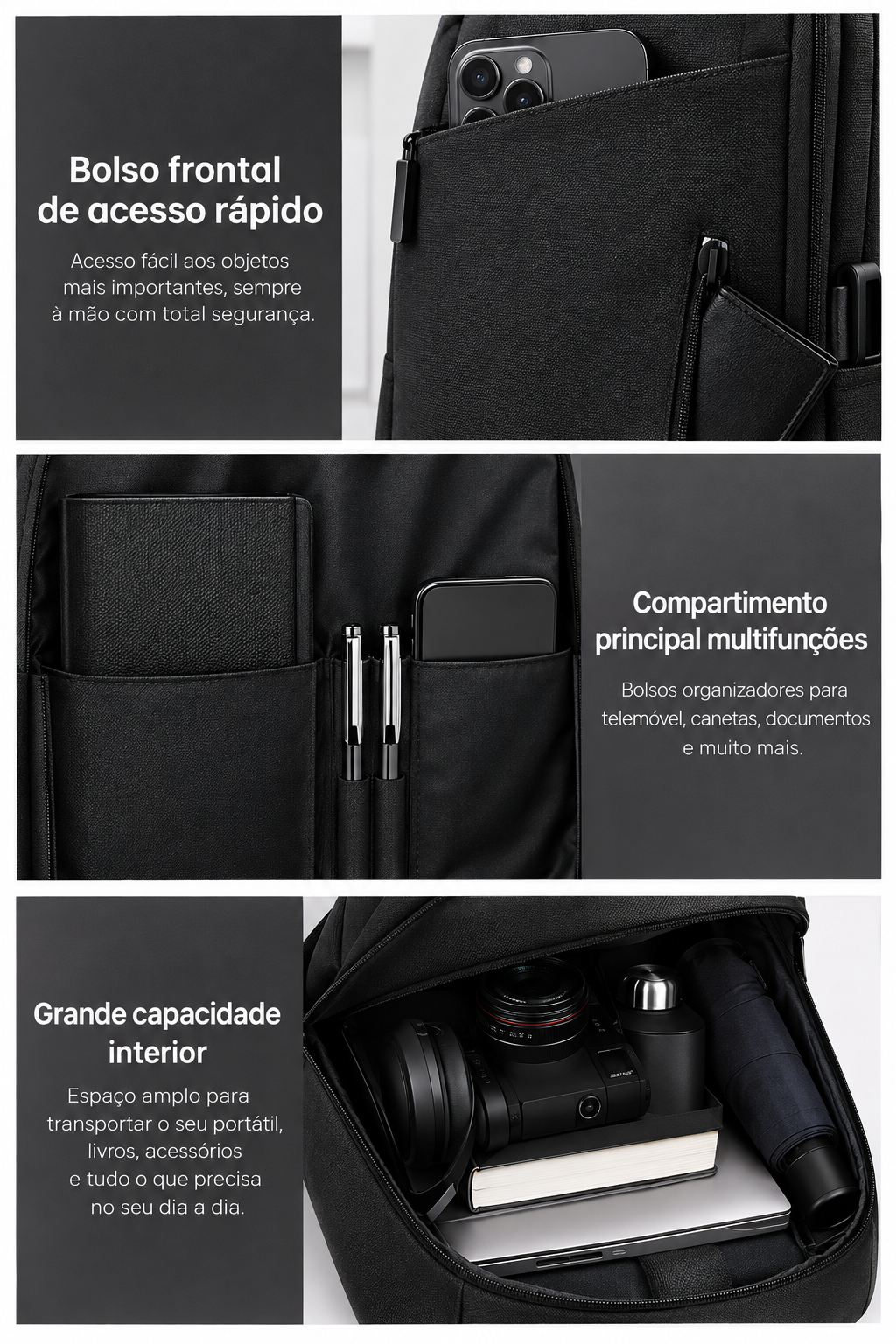 Mochila para Portátil 17.3" | 41 x 30 x 14 cm  | 0,70 Kg