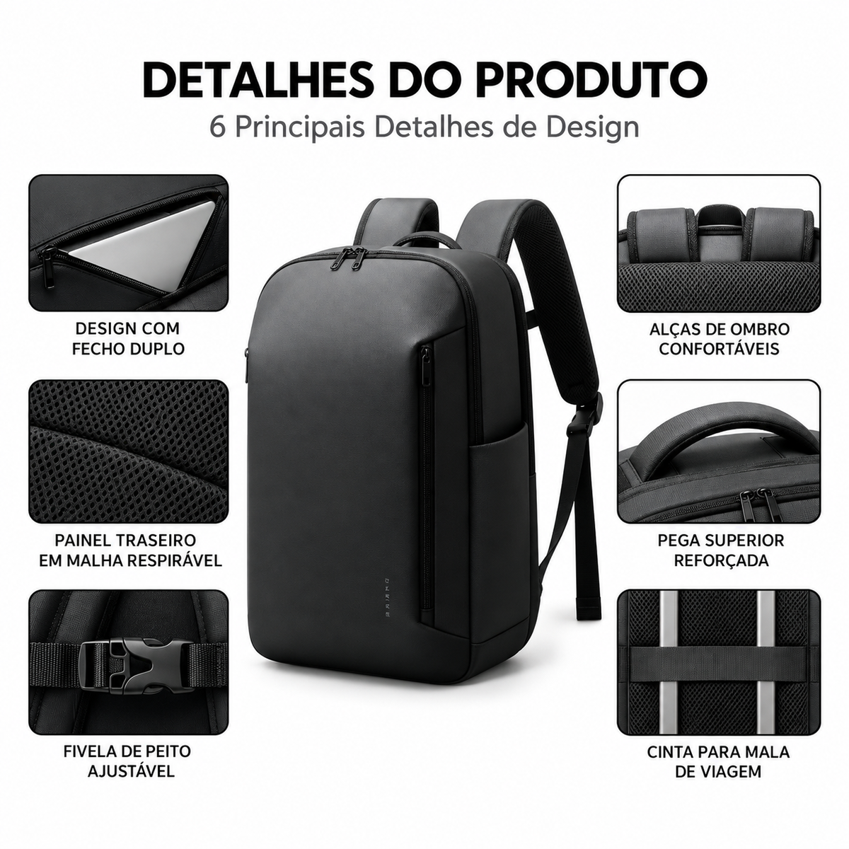 Mochila para Portátil 15.6" | 46 x 30 x 20 cm | 1 kg