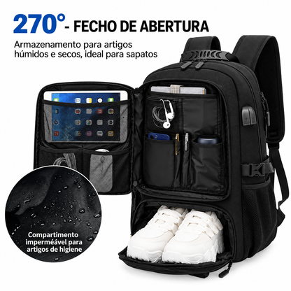 Mochila de Viagem S | 60 x 40 x 23 cm | 2 kg