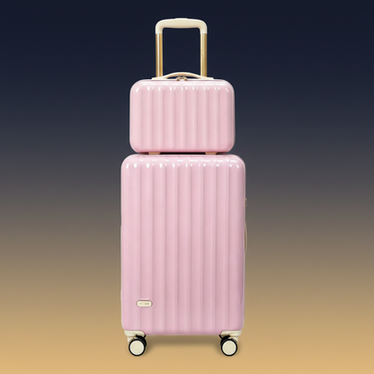 Conjunto rosa bebé com fundo luxury