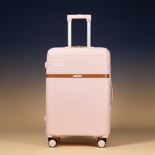 Mala rosa camel de frente fundo luxury